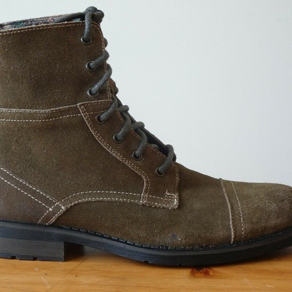 Bass Hunter Plaid Lined Leather Boots Mens Size 8.5 1654-316 main image 8